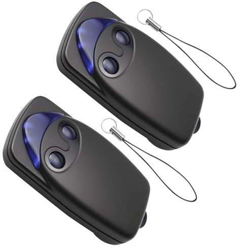 433,92 MHz Telecommande Portail pour NICE FlO2r-s, 2 Pièces Bip Portail à 2 Canaux Télécommandes Porte de Garage pour Automatisé Compatible avec Récepteurs FLOXR FLOXIR FLOX2R OXI OX2
