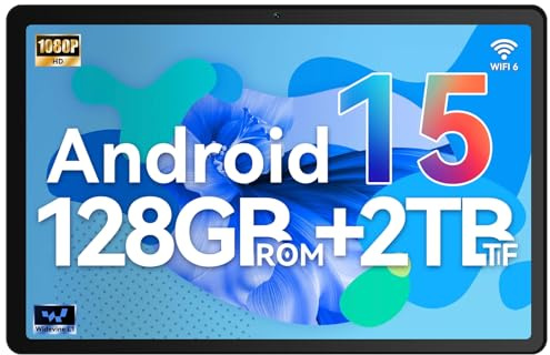 Gleeso Tablet Android 15, Tablet 10 Inch with 30GB RAM+128GB ROM | Octa-Core A733 Processor | WiFi 6 | Android Tablets 10 Inch with 6200mAh | Bluetooth 5.4 | OTG | PC Mode(Gray)