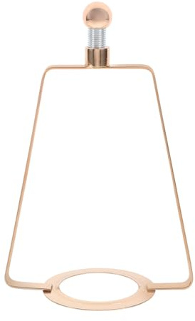 CRAFTHROU Soporte Arpa Metálico para Pantalla de Lámpara 5.90X3.93X2.36 Pulgadas Accesorio para Lámparas de Mesa Interior Estructura para Montaje