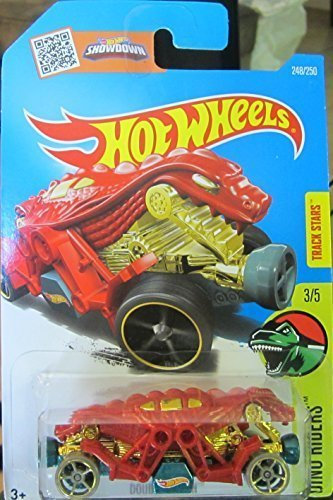 Hot Wheels 2016 Dino Riders Double Demon 248/250, Red