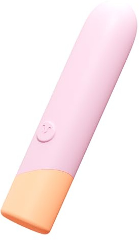 VUSH Peachy Bullet Vibrator – Mini Vibrators Bullet Sex Toy for Women, Compact Lipstick Vibrator, Rechargeable, Silent & Discreet Sex Toys, 100% Waterproof Vaginal Vibrators Small Personal Massager