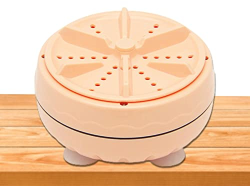Mini lavatrice a ultrasuoni turbo turbo turbo portatile con USB, mini lavatrice automatica per camper, casa, dormitori, viaggi | Piccola lavatrice leggera con ventose per appartamenti, dormitori, camper, campeggio, viaggi, la