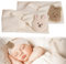 2 Stücke Gemustertes Stirnband Baby Cremefarbenes Eichhörnchen Kaninchen-Kreuz-Stirnband Haarband Bandeau-Gestricktes Twist-Stirnband-Stirnband Weiches Elastisches Stirnband Baby Mädchen