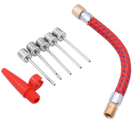 CENPEK 7 Piece Pump Adaptor Set Kit Needles Bicycle Mountain Bike Airbed Ball Football Rugby Hand Speed Air Inflation Needle Valve Accessories