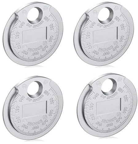 Booso 4X Spark Plug Space Tool Gapper Gauge- Wire Spark Plug Space Measuring Tool Scaled from .020Inch to .100Inch