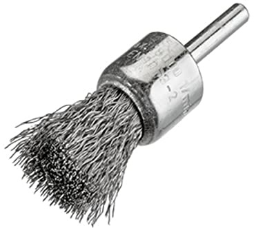Osborn 0002509342 Cepillos Pincel Alambre Ondulado, Vastago 6 mm, Inox, 0.20 mm Material Diámetro, 17 mm Diámetro, 45 mm Largo, Set de 12