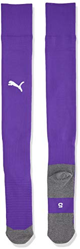 PUMA herr Fotboll Strumpor Team Liga Socks Core, Prisma violett-Puma vit, 5