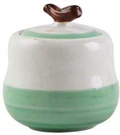 ZGJYSP Tanque de condimento de Cocina de cerámica Salero Frasco de Especias Accesorios de Cocina Recipiente de Sal de azúcar (Color: B, Tamaño (A como Muestra la Imagen)
