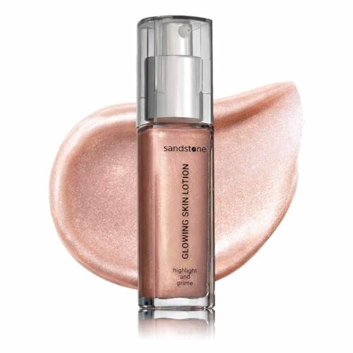 Sandstone Scandinavia Hypoallergener Flüssig-Highlighter & Glow Primer | Natürlich strahlendes Finish, parfümfrei, vegan & für empfindliche Haut