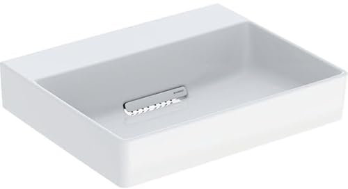 Geberit ONE Aufsatzwaschtisch, Abgang horizontal, weiß, 50x15,4x42,5cm, 505.05; Ausführung: ohne Hahnloch