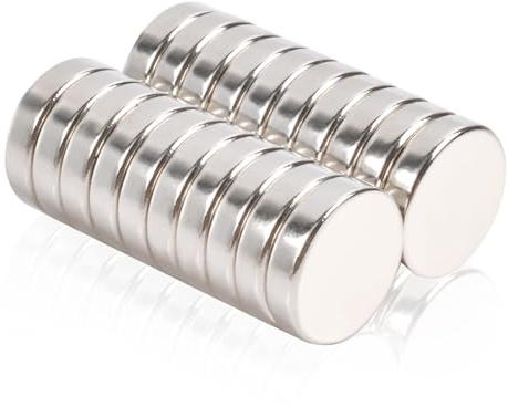 MIN CI 12x3mm Kleine Magnete Stark, 20 Stück Neodym Magnete Rund Klebemagnete Mini Magnet Selbstklebend Stark Magneten für Magnettafel Kühlschrank Whiteboard Büro Küche Modell Magnet Kaufen