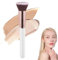 Brocha Base Maquillaje Fluido Kabuki Profesional,Makeup Brushes para Bases Cremosas, en Polvo o Líquidas,Fibras Sintéticas Suaves,No Irrita la Piel,para Contornear y Aplicar Polvos(Rosa)