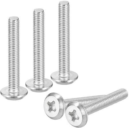 uxcell M3x20mm Flat Round Head Phillips Head Screws, 20Pcs 304 Stainless Steel Phillips Drive Machine Screw, Full Thread, Bright Finish, Furniture Screw Connection Bolt Screw