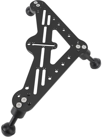 Treppiede stabilizzatore subacqueo in lega di alluminio, supporto palmare per fotocamera Yi EK7000 4K, progettato per fotografia subacquea (nero)