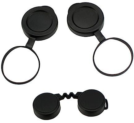 CIYODO Binocular Objective Lens Caps Rubber Lens Cover Set for Protection Compatible 10x42 Binoculars Outdoor Use