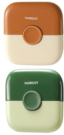 KGDUYC 2 Stück 2 in 1 Friseur, geteilter Friseur, manueller Friseur, manueller Friseurkamm für Frauen, Rasierkamm Trimmer zum Trimmen und Stylen von dünnem und dickem Haar