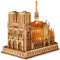 FUNPOLA LED 3D Holzpuzzle - Notre Dame de Paris Architekturmodell - Nachtedition mit LED-Beleuchtung - DIY Baumodell Bastelset Architektur-Bausatz