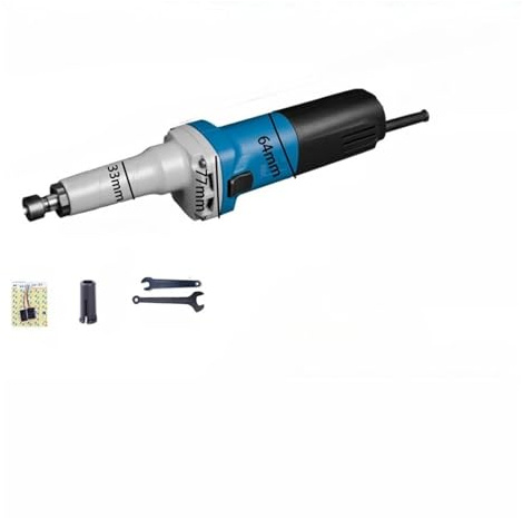 amoladora eléctrica de barras Máquina pulidora eléctrica de cabezal de pulido de alta potencia, herramienta industrial de mano for pulido de moldes internos rectos, tallado de madera y piedra(220V 750