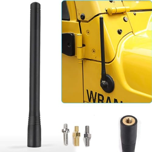 Antenna da 7,5 pollici per Wrangler Gladiator 1997-2024 TJ JK JKU JL JLU Ford F150 Auto Breve Antenna Radio Aggiornamento per ricezione FM/AM