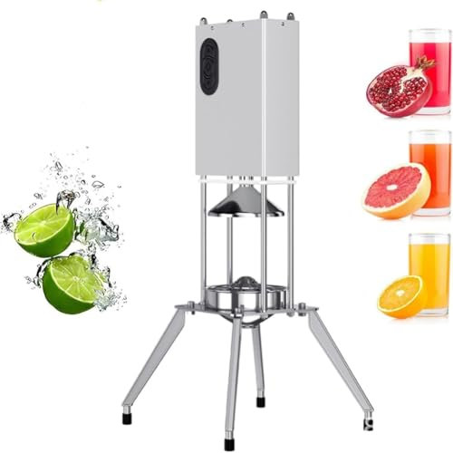 Exprimidor eléctrico de cítricos, exprimidor de naranjas comercial de acero inoxidable, exprimidor de prensado en frío de alta resistencia, diámetro de jugo de 120 mm for naranja, limón, pomelo, jugo