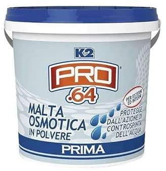 La zappa Mortero osmótico en polvo, 1 kg, ideal para el saneamiento e impermeabilización de paredes y suelos (tarro, 5000 gramos)