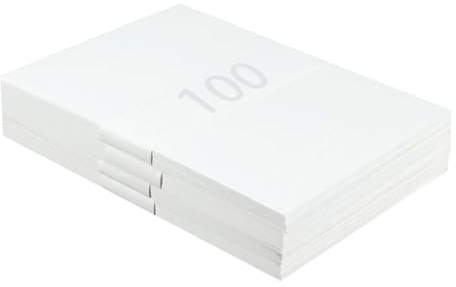 Flewdart 100pcs papel arroz A4 imprimible espesar, rice paper papel xuan imprimir para tinta china japonesa chinese calligraphy pintura (Papel Xuan semi-cocido​​ Blanco)