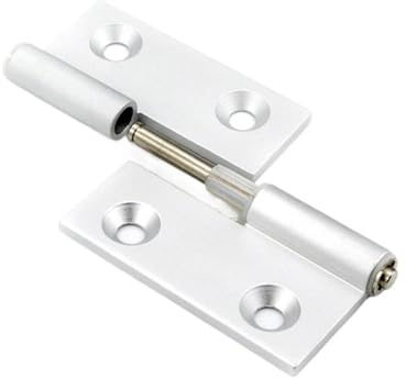 Bisagra de aleación de aluminio, desmontable, con orificio cónico tipo tapón, for perno de cabeza supercorta HHPNR5/6/8(HHPNL5 Left)