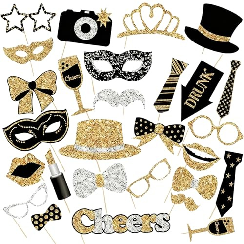 30 Foto-Requisiten Set DIY für Hochzeit, Halloween, Weihnachten | Zuverlässige Qualität, praktisches Design und vielseitige Einsatzmöglichkeiten für den täglichen Gebrauch.