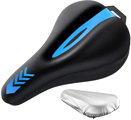 Ranley Funda para Sillín De Bicicleta - Cubierta Cojín Sillín con Protección Lluvia | Reemplazo Silicona Transpirable Absorbente - para Mujer Hombre Adulto Niño Cruiser Ciclismo