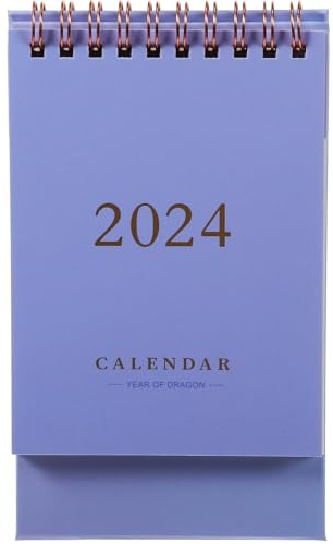COHEALI 2024 Schreibtischkalender Desktop Kalender Monatskalender Stehend Büro Kalender Kompakt 20237 202412 Tischkalender Für Büro Und Zuhause