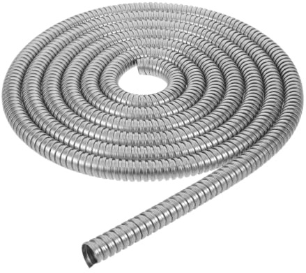 COHEALI Steel Cable Protector Flexible Metal Conduit Cable Hider and Wire Cover for Office and Home Wall Hider for Hide Wires on Wall Cord Concealer Silver 400cm