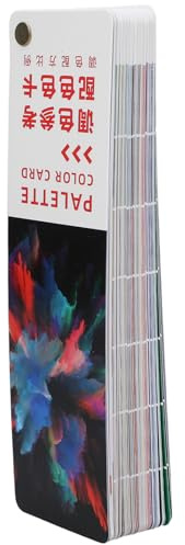 MINAOLULUS Paint Color Chart 385 Colors Palette Reference Card for Crafts, Creative Paint Sample Mixing Guide for Artists, Portable Colour Combination Chart for Design and Painting