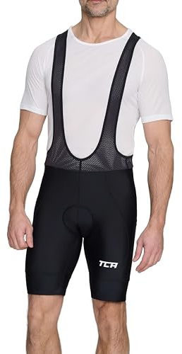 TCA Culotte con Tirantes Hombre Acolchado – Pantalón Corto Ciclismo con Bolsillos Laterales – Tejido Secado Rápido Carretera, Gravel y MTB