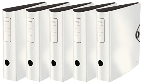 Leitz Qualitäts-Ordner ActiveSolid 104710 (Weiß, 5er Pack)