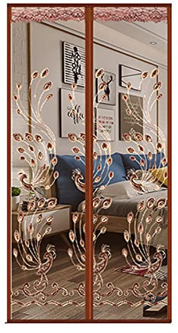 QIAOH Magnet Fliegengitter Tür Insektenschutz 85x210cm, Fliegengitter Magnet Tür, Moskitonetz Tür Magnetisch, Fliegenvorhang Für Balkontür, Schiebetür, Terrassentür