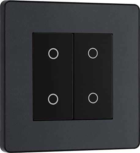 BG Electrical Evolve Double Touch Dimmer Switch, 2-Way Master