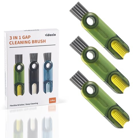 3 in 1 Cup Lid Gap Cleaning Brush Set, Multifunctional Insulation Bottle Cleaning Tools, Mutipurpose Tiny Silicone Cup Holder Cleaner, Home Kitchen Cleaning Tools