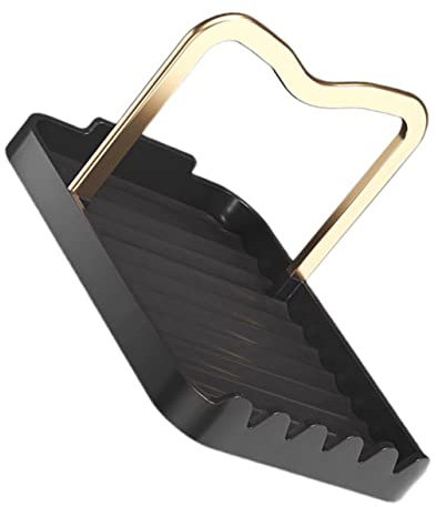 STOBAZA Topfdeckelhalter Aus Metall Multifunktionale Ablage Für Kochutensilien Und Löffel Küchenorganizer Für Arbeitsplatte Stabiler Standfuß Modernes Design