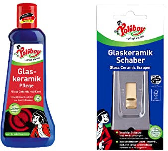 Poliboy Glaskeramik Pflege, 200 ml + Glaskeramik Schaber