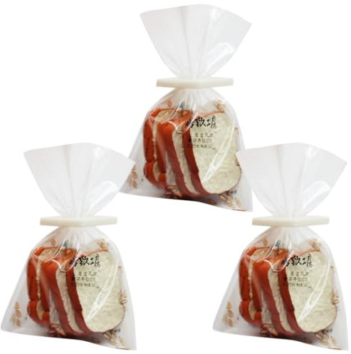 Yardwe Mini Tranche De Pain Grillé pour Maison De Poupée 3 Sacs Modèle pour Accessoires De Maison De Poupée Miniature Décorations De Petite Maison Accessoires Photo