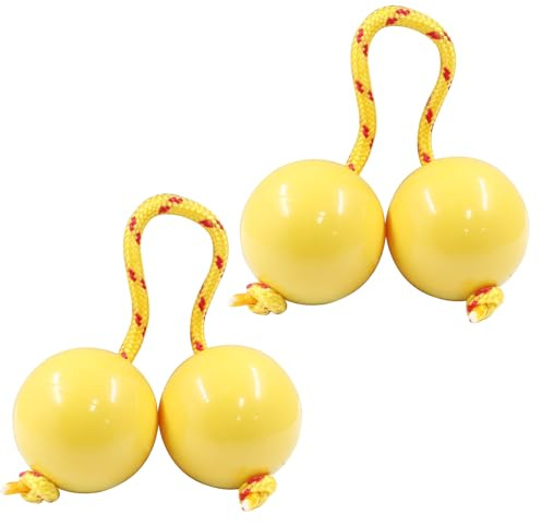 Hordion 2 pares profesionales Aslatuas Rítmica Ball Kashaka Shaka, amarillo | Instrumentos de percusión manual Asalato Shaker para adultos
