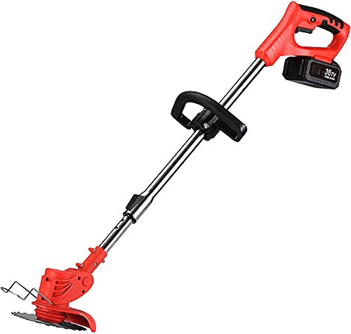 Suuim Cortasetos Cortasetos Cortacésped telescópico Ligero para jardín con 3 Cuchillas Cortacésped portátil Cortasetos Cortacésped inalámbrico Motor de 650 W Batería de Litio de 21 V