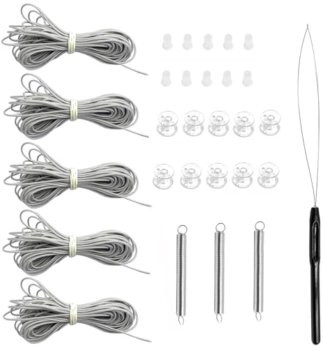 Yuejizhe Reparaturset für Jalousien, Wohnmobil, Ersatzrollos, für Tag und Nacht, Plissee-Schatten, Grau