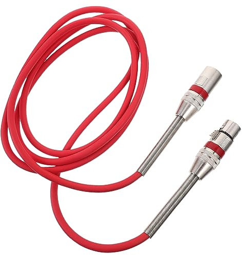 FUNOMOCYA Xlr Mikrofonkabel Pin Stecker Buchse Robuster Kabelmantel Für Mixer Soundkarten Und Lautsprecher Rot Stabile Signalübertragung