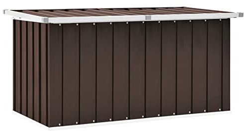 Xichuzi Gartenbox Braun 129 x 67 x 65 cm, Kissenbox Outdoor WassBerdicht, Auflagenbox, Aufbewahrungsbox, Terrassenschrank, Gartentruhe, Gartenkiste, Garten Aufbewahrung - 46264