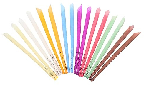 TOVINANNA Kit 8 Paia di Candele Auricolari Portatili per Rimozione del Cerume Cera Aromatica, Accessori la Pulizia delle Orecchie, Riduzione Acufene e Rilassamento, per Sonno e Benessere Quotidiano