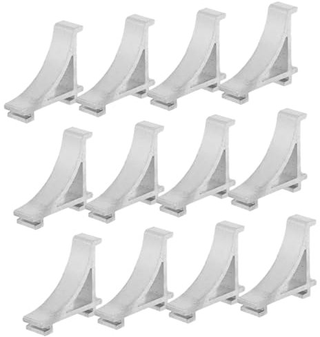 Housoutil 12pcs Metal Refrigerator Clamp Hooks Adjustable Freezer Shelf Clips for Organizing Cooler Racks Suitable for Home and Travel