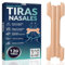 PEBER® 120 Tiras Nasales + Guía Definitiva del Sueño | Tiras Nasales Deportivas | Tiras Nasales Antironquidos | Tiritas Nariz Respirar | Tiras Nasales para Respirar Mejor
