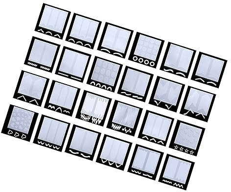 Vaguelly 3ensembles Pochoirs Pour Ongles Kit De Pochoirs Autocollants De Bricolage Pour Nail Art Autocollants Pour Ongles