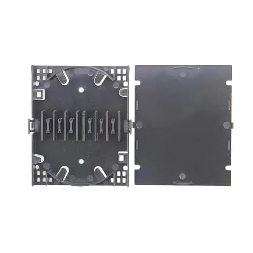 GHZHANG 10pcs 12 cores mini fiber tray for Optical cable terminal box small disc FTTH splitter box(12 cores black box)